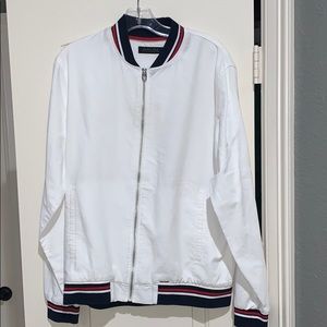 Red/White/Blue Zara Bomber Jacket